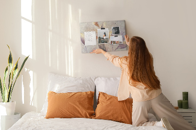 Painel em cortiça Plantas em aquarela