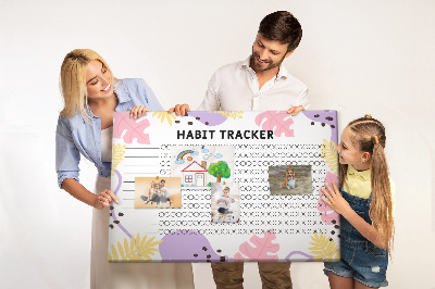Quadro de aviso de cortiça Rastreamento de hábitos