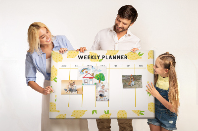 Quadro em cortiça Planejador de limão