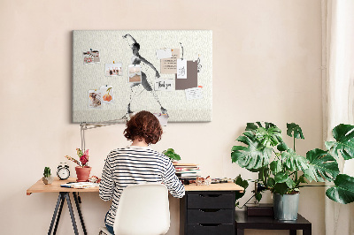 Quadro de aviso de cortiça Bailarina