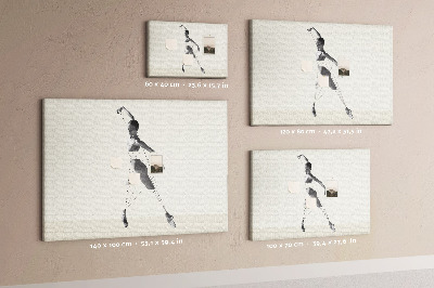 Quadro de aviso de cortiça Bailarina