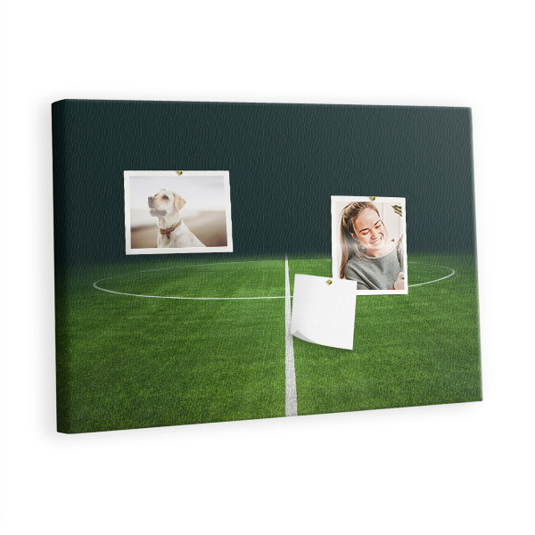 Quadro em cortiça campo de futebol