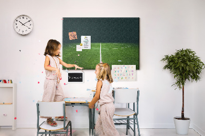 Quadro em cortiça campo de futebol