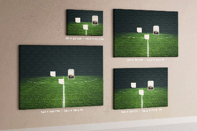 Quadro em cortiça campo de futebol