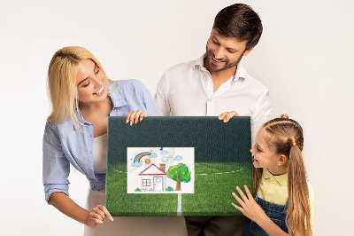 Quadro em cortiça campo de futebol