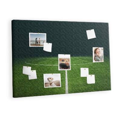Quadro em cortiça campo de futebol
