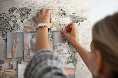 Painel em cortiça Mapa de jornal