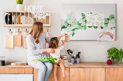 Painel em cortiça Um ramo de uma planta