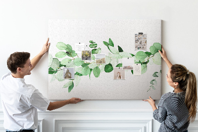 Painel em cortiça Um ramo de uma planta