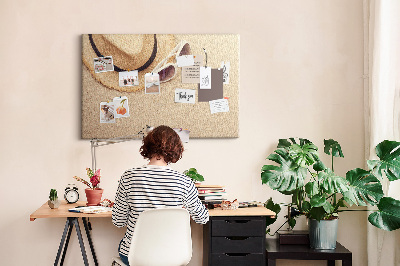 Quadro de aviso de cortiça Viagem de férias