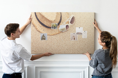 Quadro de aviso de cortiça Viagem de férias