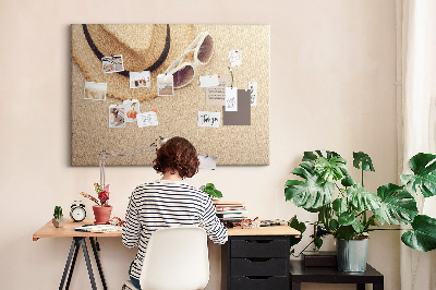 Quadro de aviso de cortiça Viagem de férias