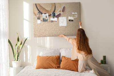 Quadro de aviso de cortiça Viagem de férias