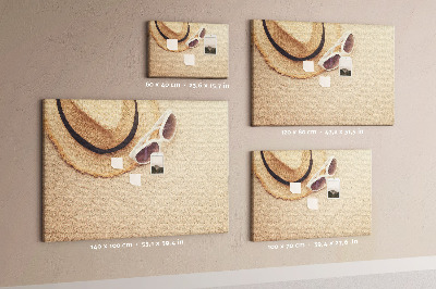 Quadro de aviso de cortiça Viagem de férias