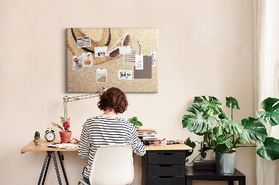 Quadro de aviso de cortiça Viagem de férias