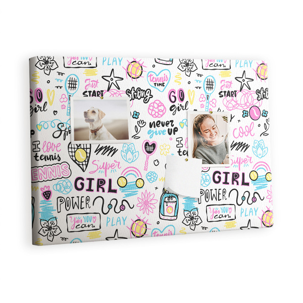 Painel em cortiça Padrão de rabisco