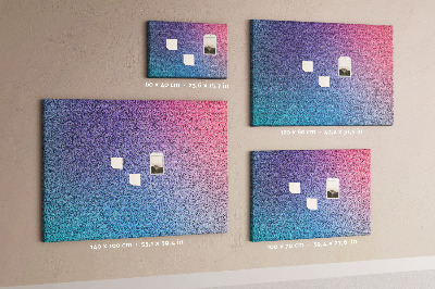 Quadro de aviso de cortiça Padrão de gradiente