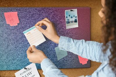 Quadro de aviso de cortiça Padrão de gradiente