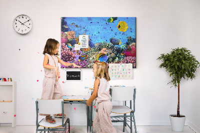 Painel em cortiça Vida subaquática