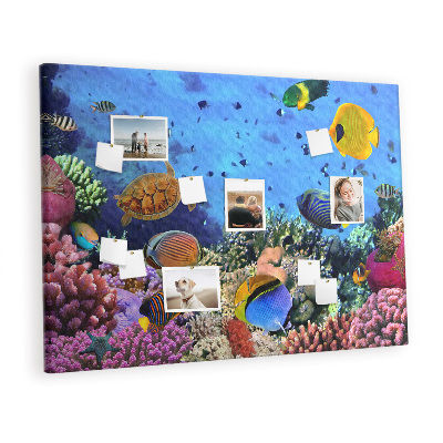 Painel em cortiça Vida subaquática