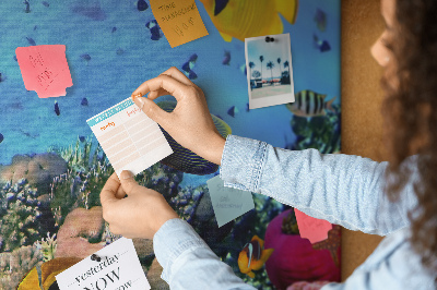 Painel em cortiça Vida subaquática