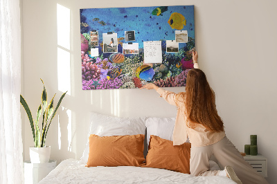 Painel em cortiça Vida subaquática