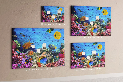 Painel em cortiça Vida subaquática