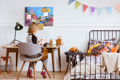 Painel em cortiça Vida subaquática