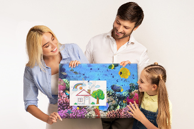 Painel em cortiça Vida subaquática