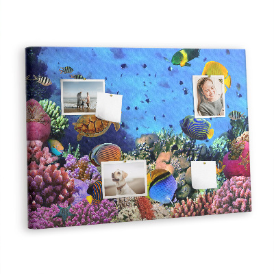 Painel em cortiça Vida subaquática