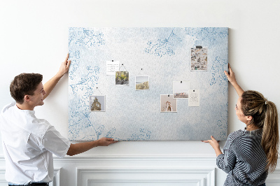 Quadro de aviso de cortiça Esboço de plantas