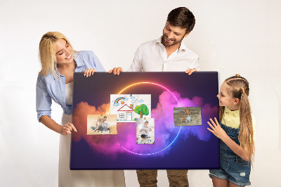 Painel em cortiça Abstração de fumaça 3D