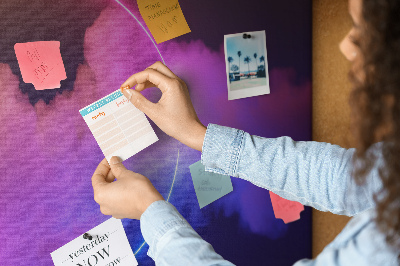 Painel em cortiça Abstração de fumaça 3D