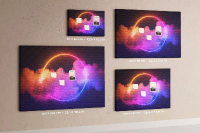 Painel em cortiça Abstração de fumaça 3D