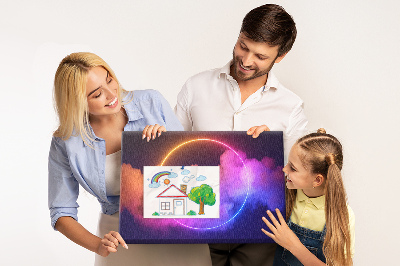 Painel em cortiça Abstração de fumaça 3D