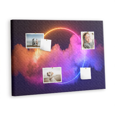 Painel em cortiça Abstração de fumaça 3D