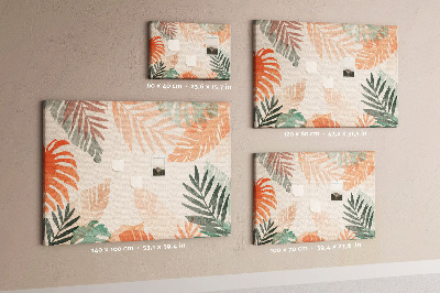 Quadro em cortiça Folhas botânicas