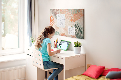 Quadro em cortiça Folhas botânicas