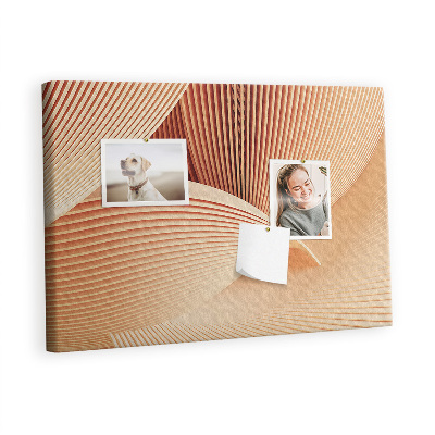 Painel em cortiça Padrão abstrato de ondas