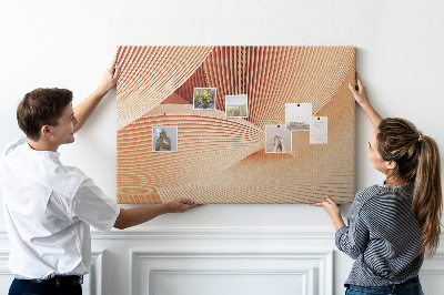 Painel em cortiça Padrão abstrato de ondas