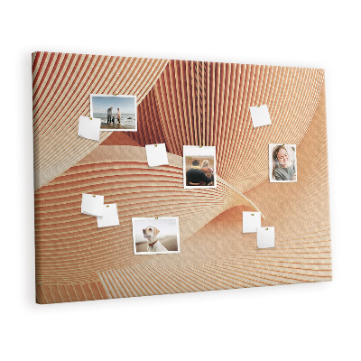 Painel em cortiça Padrão abstrato de ondas