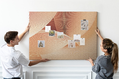 Painel em cortiça Padrão abstrato de ondas