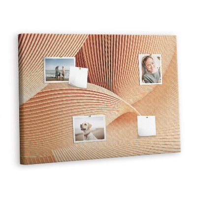 Painel em cortiça Padrão abstrato de ondas