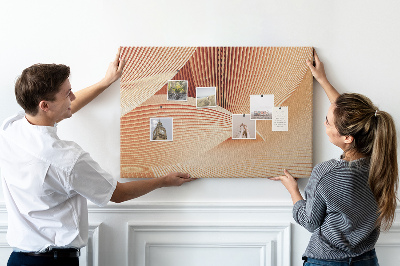 Painel em cortiça Padrão abstrato de ondas