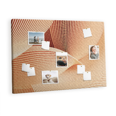 Painel em cortiça Padrão abstrato de ondas