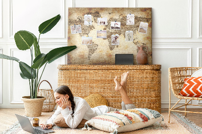 Quadro em cortiça Mapa antigo