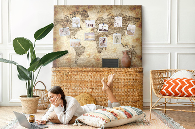 Quadro em cortiça Mapa antigo