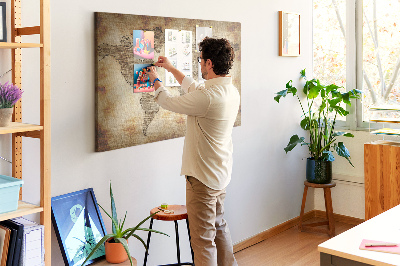 Quadro em cortiça Mapa antigo