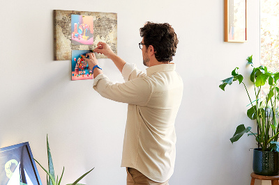 Quadro em cortiça Mapa antigo