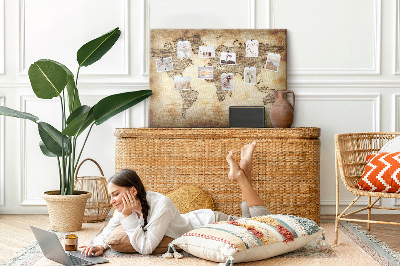 Quadro em cortiça Mapa antigo